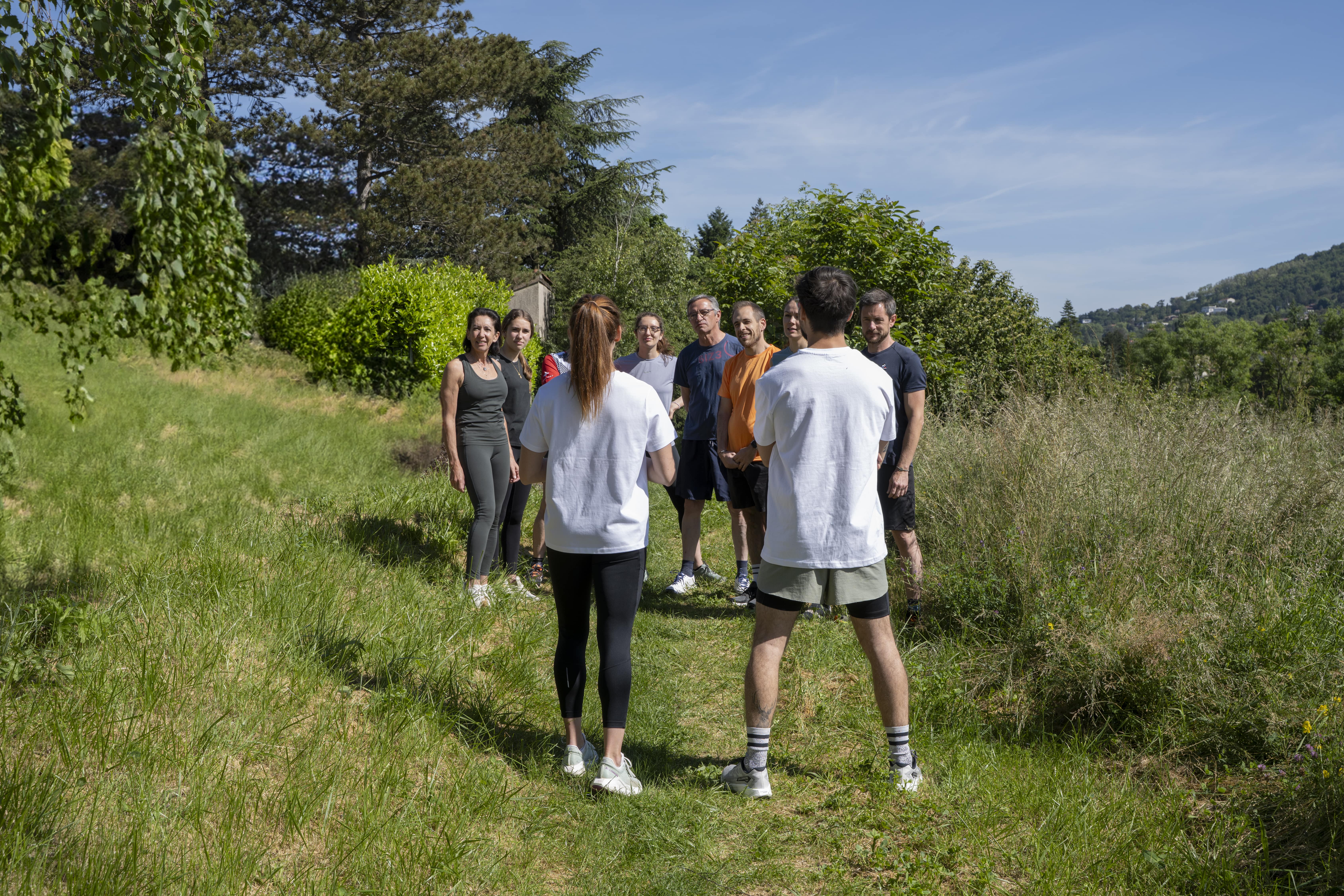 Briefing d'avant séance de course à pied