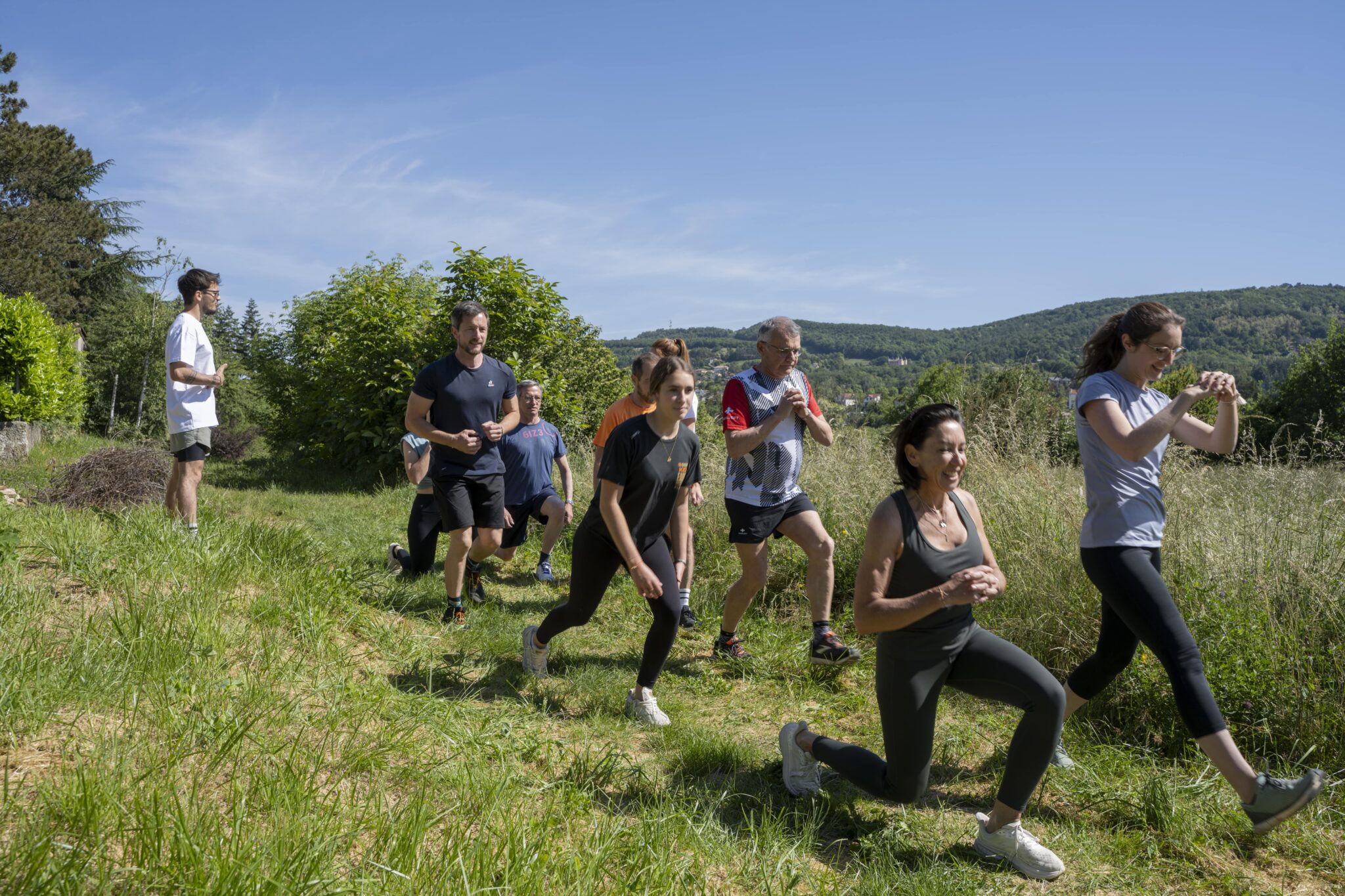 Séance de renforcement en plein air