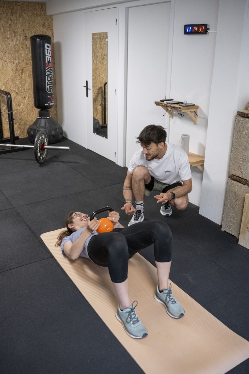 Hip-thrust au kettlebell