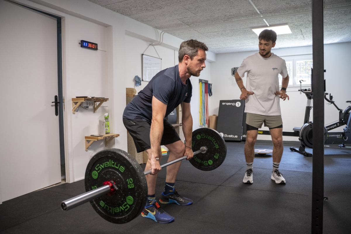 Séance de soulevé de terre avec coaching